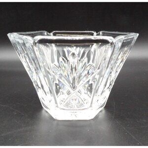 Gorham 24% Lead Crystal Hexagon Candy Dish Bowl Elegant Six-Sided Glass VTG